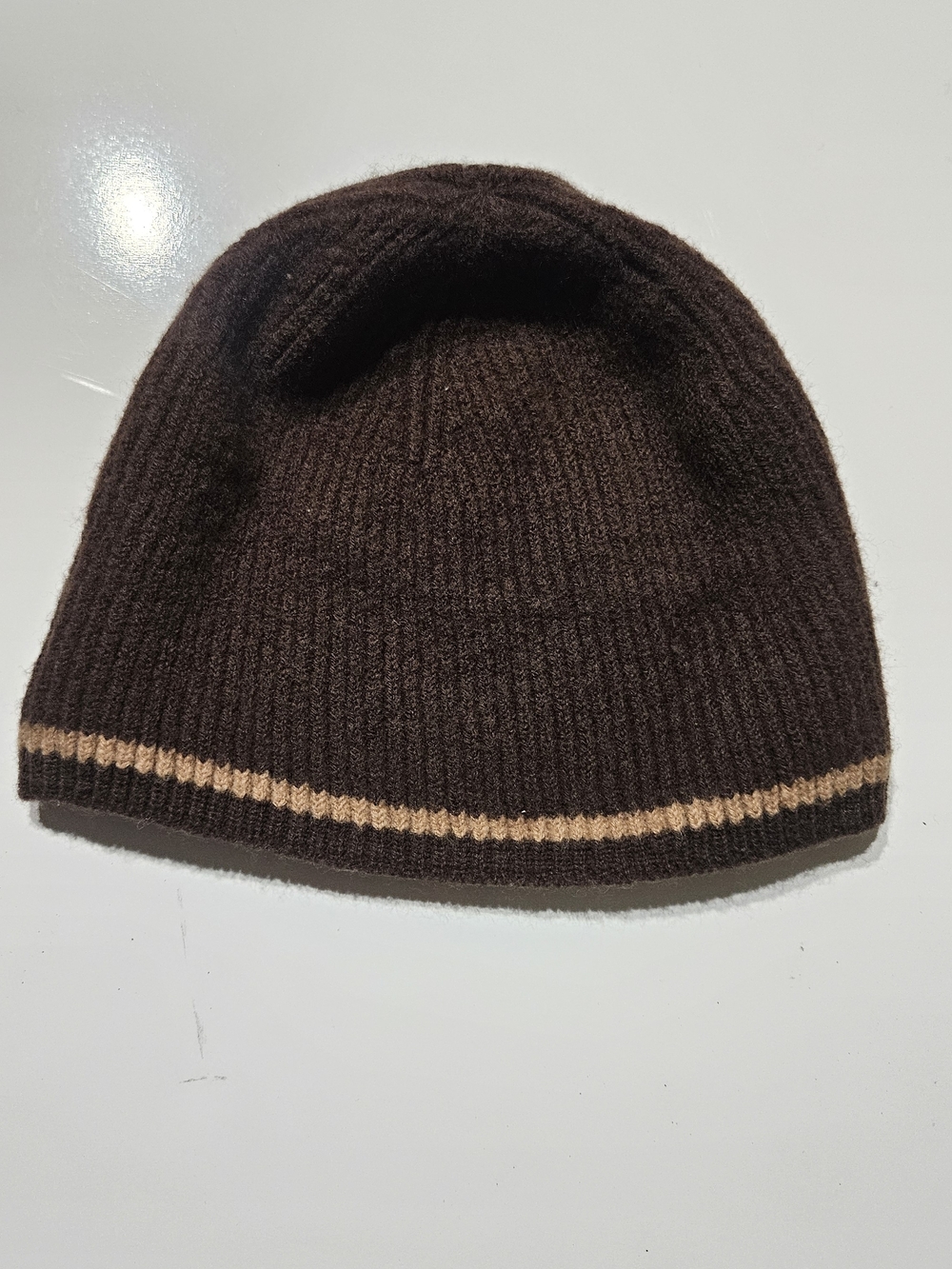Coach Brown Knit Beanie Hat One Size Pre-Owned - Picture 2 of 7